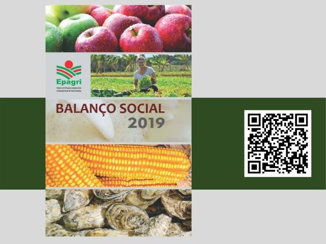 A Epagri lança anualmente o Balanço Social, que resume os principais números de sua produtividade no ano anterior.
