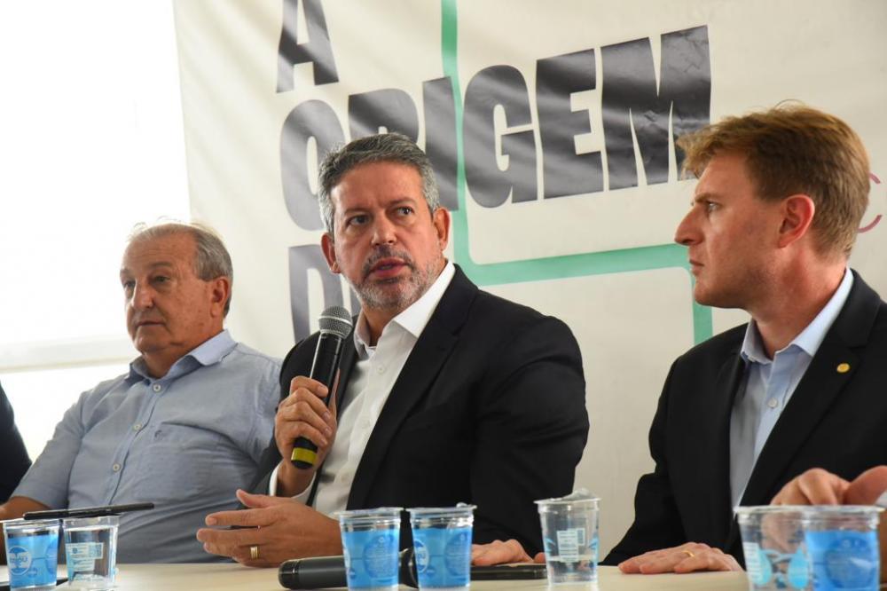 Dilvo Grolli, Arthur Lira e Nelsinho Padovani Crédito: Assessoria