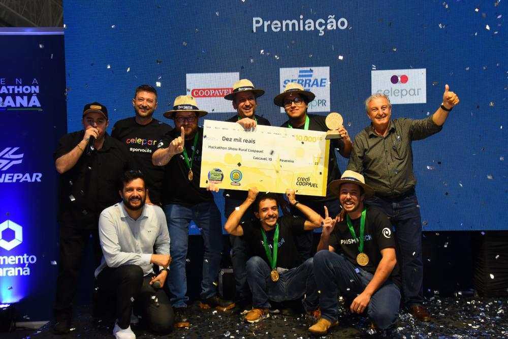 A equipe vencedora do hackathon é a PrismaTech Crédito: Assessoria
