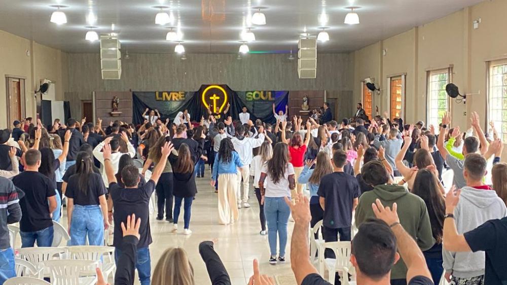 A chácara de Uvaia recebeu os jovens - Fotos: AssCom Diocese de Ponta Grossa