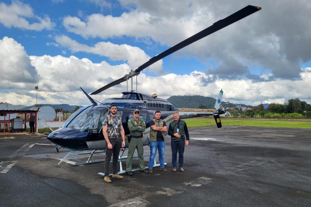 Governo do Estado conta com a integração das equipes do Instituto Água e Terra (IAT) e do Batalhão da Polícia Militar de Operações Aéreas (BPMOA) para dar agilidade aos processos de licenciamento, fiscalização, monitoramento e vistorias em áreas de proteç