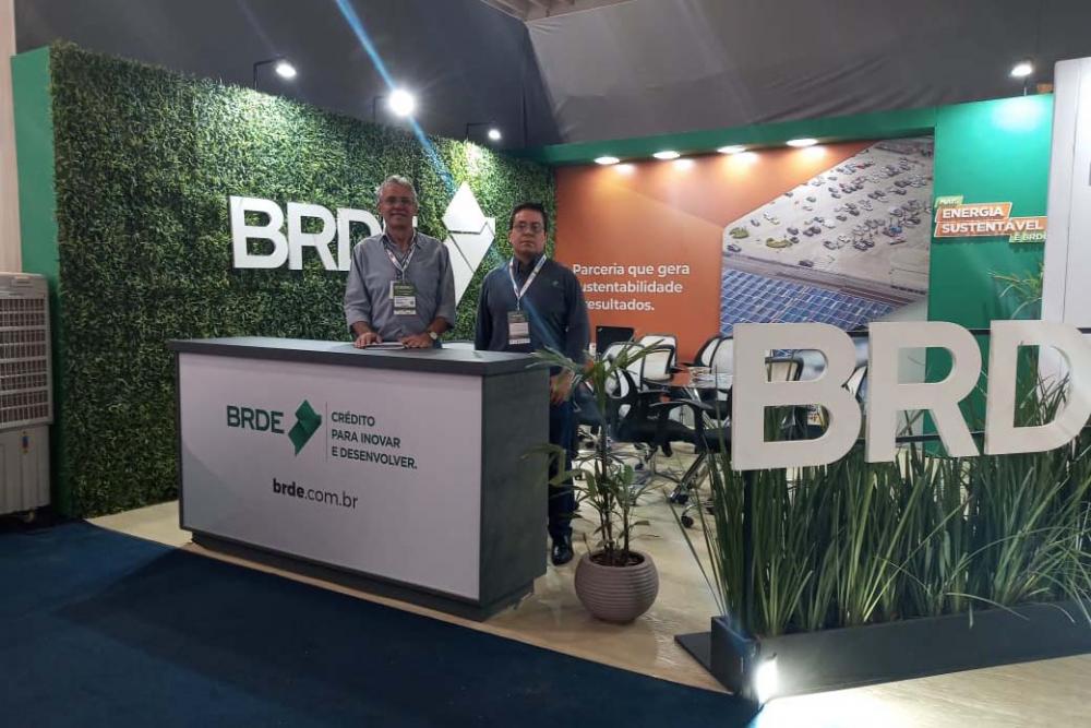BRDE prospecta parcerias para investimentos em energia e equipamentos na ExpoApras Foto: BRDE