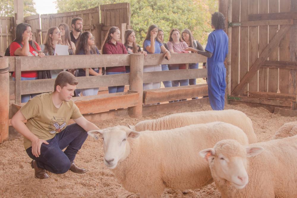 Voltado a alunos da graduação, o evento teve debate, saída a campo na Fazenda Escola Capão da Onça (Fescon), palestra e roda de conversa, para marcar o Dia do Zootecnista, comemorado em 13 de maio.