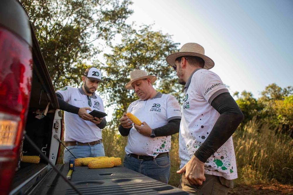Técnicos do Rally da Safra avaliam milho segunda safra Divulgação