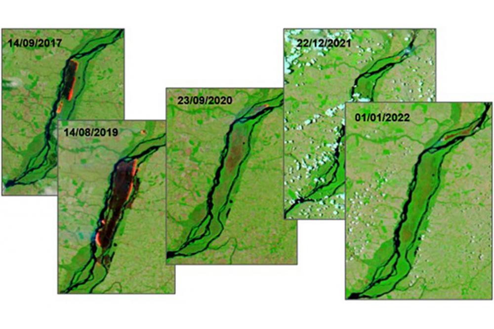 VFogo: conheça a plataforma tecnológica de vigilância de incêndios do Simepar Foto: NASA/SIMEPAR