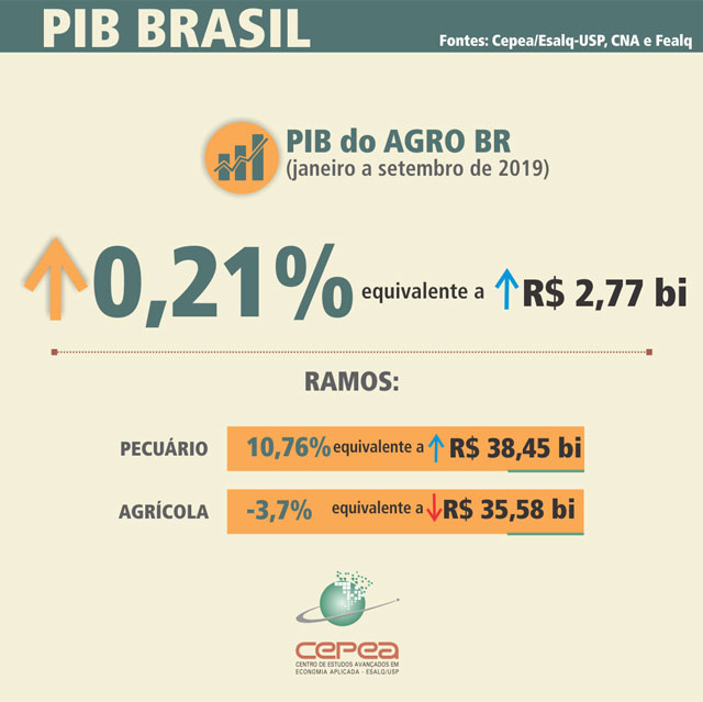 o ramo pecuário acumulou crescimento expressivo em todos os segmentos no período.