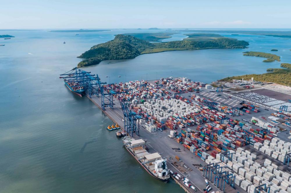 Do total de cargas exportadas, cerca de 41,7% deixaram o país pela TCP – empresa que administra o Terminal de Contêineres de Paranaguá, com destino a países da África, Europa, Ásia e América. Foto Assessoria.
