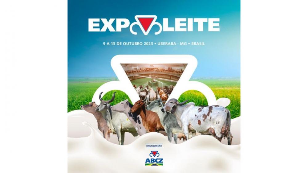 A ExpoLeite organizada pela ABCZ ocorrerá em Uberaba (MG); feira acontece entre os dias 9 e 15 de outubro