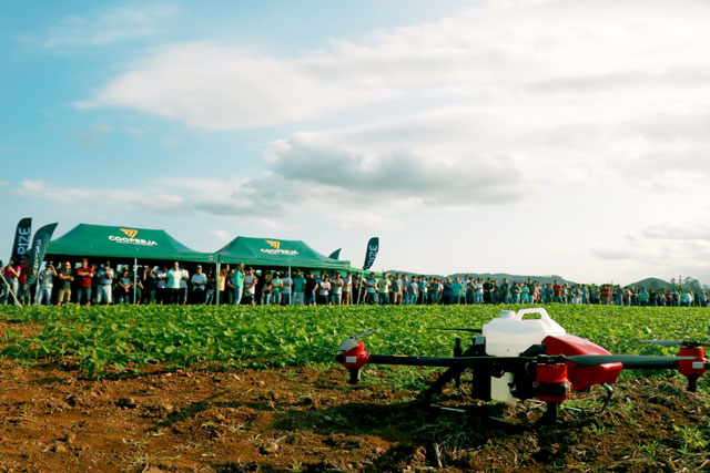grize e Cooperja inauguram unidade piloto de pulverização por drone para a agricultura