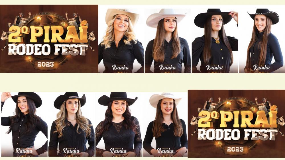Deslumbrantes candidatas competem pelo Título de Rainha no 2º Piraí Rodeo Fest, enquanto grandes shows prometem agitar Piraí do Sul e região