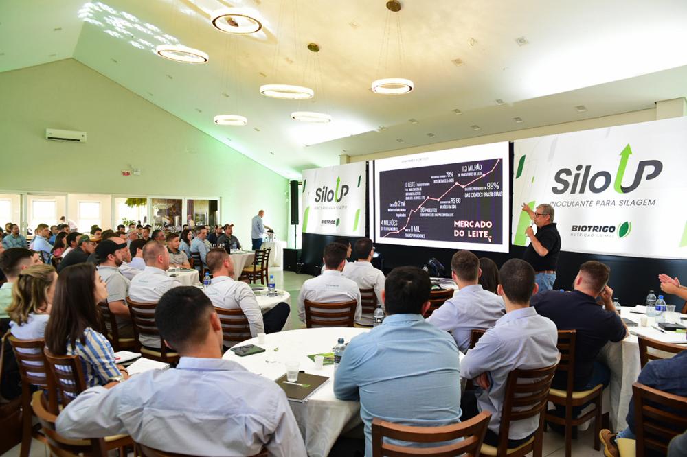 O seminário ocorreu em Passo Fundo (RS) e promoveu o lançamento do inoculante SiloUp. Divulgação Biotrigo/Diogo Zanatta