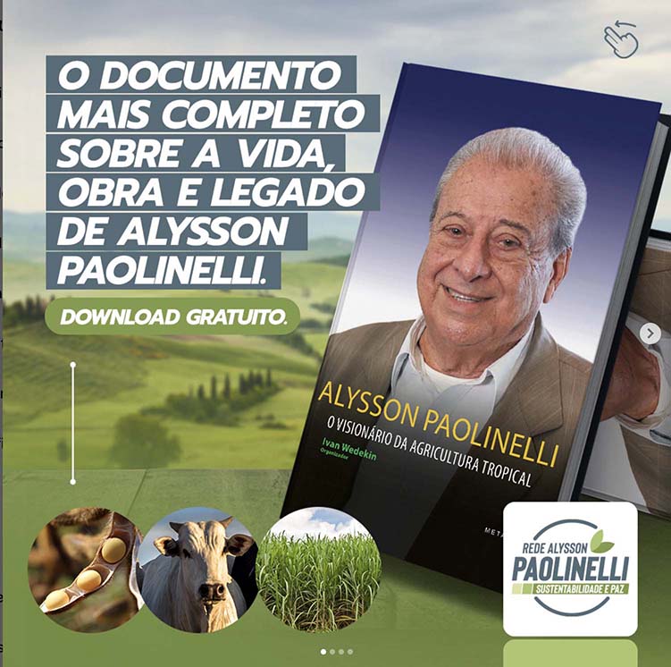 O livro não se limita a contar a história de Alysson Paolinelli, mas aborda  sua liderança visionária e as transformações que ele impulsionou.