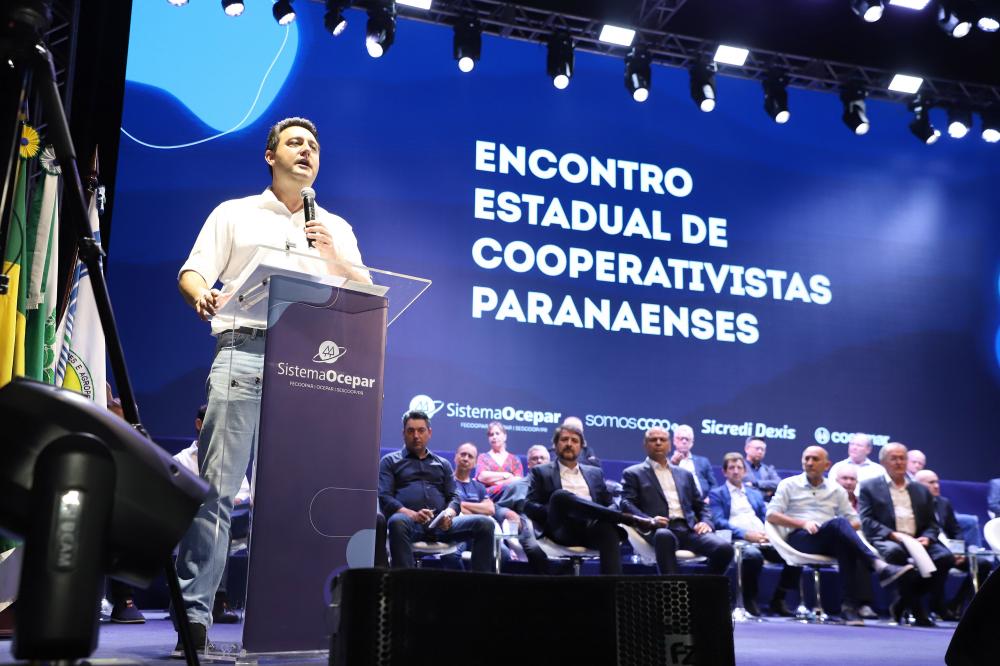 Governador destaca faturamento de R$ 202 bilhões das cooperativas do Paraná em 2023 Foto: Ari Dias/AEN