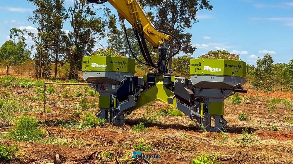 A mecanização do plantio de florestas é essencial para aprimorar a eficiência e a produtividade do setor - Foto Divulgação