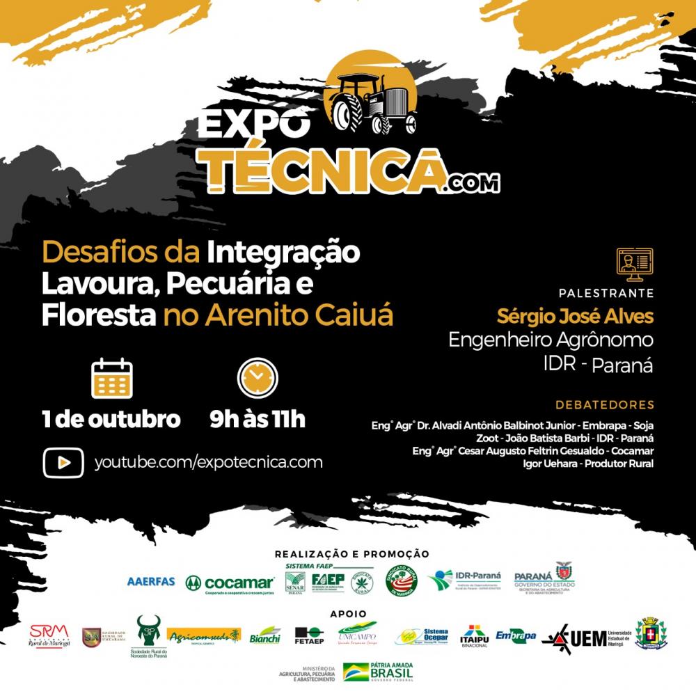 Promovido pelo Instituto de Desenvolvimento Rural do Paraná-Iapar-Emater (IDR-Paraná), em parceria com a Federação da Agricultura do Estado do Paraná (Faep) e Cooperativa Cocamar, e apoio de várias outras entidades, o evento tem como finalidade a difusão 