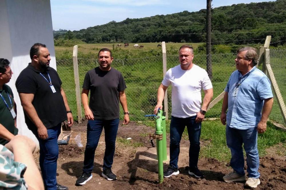 Sanepar inaugura sistema de abastecimento rural de distrito de São João do Triunfo Foto: Sanepar
