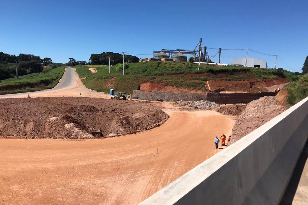 Contorno Norte de Castro deve ser concluído até o final deste semestre Foto: DER-PR