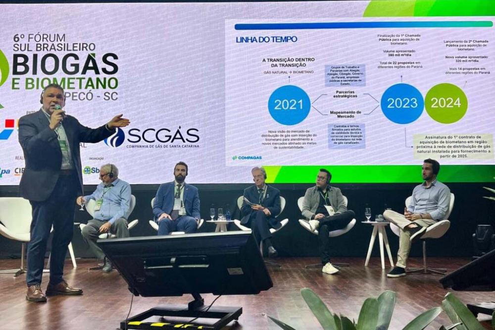 Compagas anuncia estratégia de distribuição de biometano até 2026 Foto: Compagas