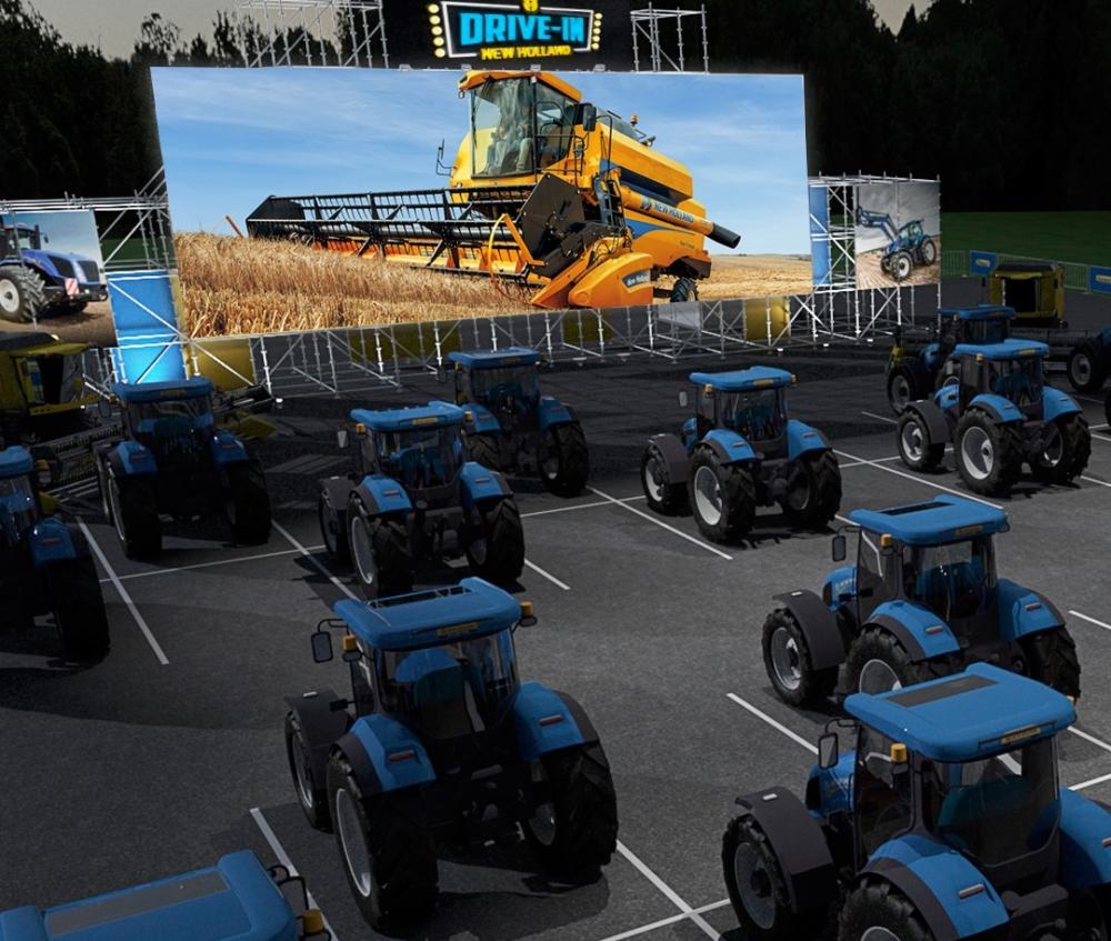 “Este será o primeiro drive-in de máquinas agrícolas do mundo. Os convidados terão a oportunidade de assistir ao show, com todo o conforto e cuidado de dentro de tratores, colheitadeiras e outros equipamentos agrícolas.