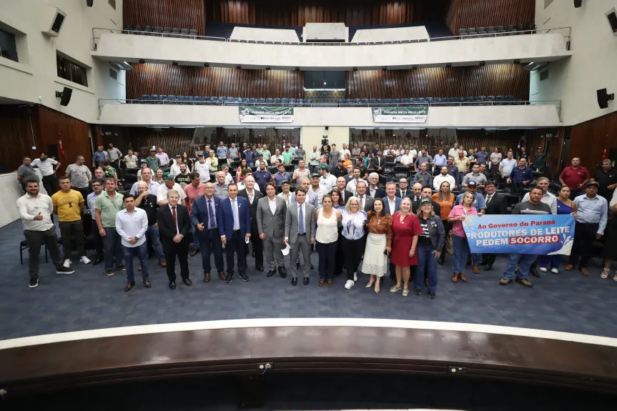 Os desafios e soluções para o setor leiteiro foram tema de audiência pública na segunda-feira (06), na Assembleia Legislativa do Paraná.Créditos:Orlando Kissner/Alep