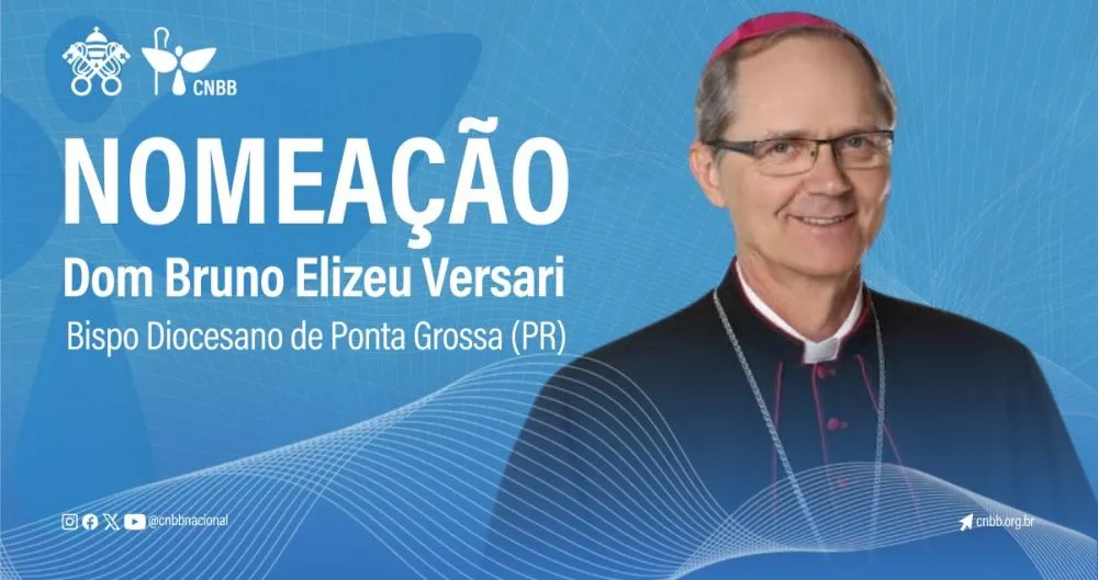 Dom Bruno Elizeu Versari é novo Bispo da Diocese de Ponta Grossa no Paraná.