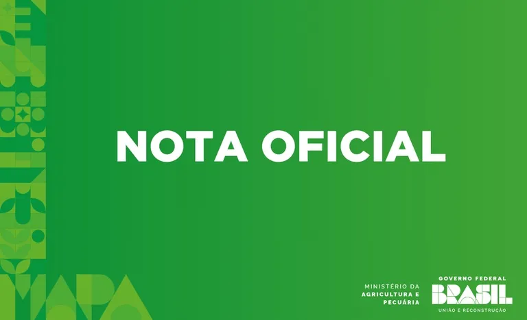 Nota Oficial Mapa