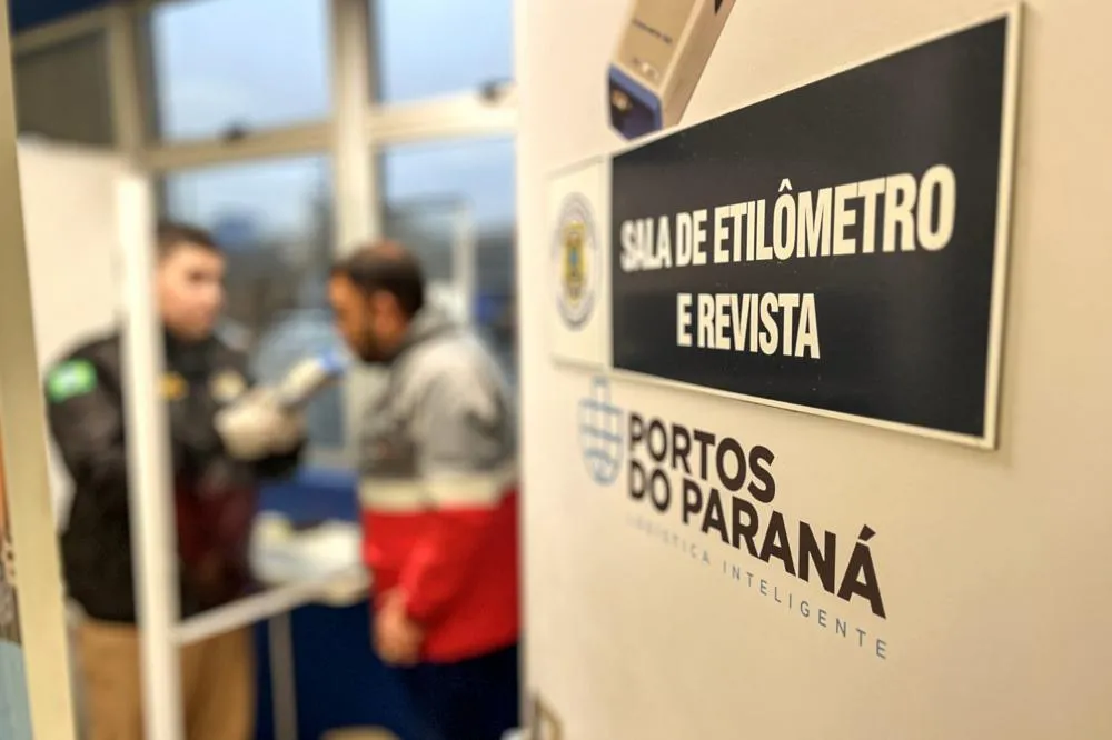 Portos do Paraná torna mais rígida margem de segurança em testes de bafômetro Foto: Claudio Neves/Portos do Paraná