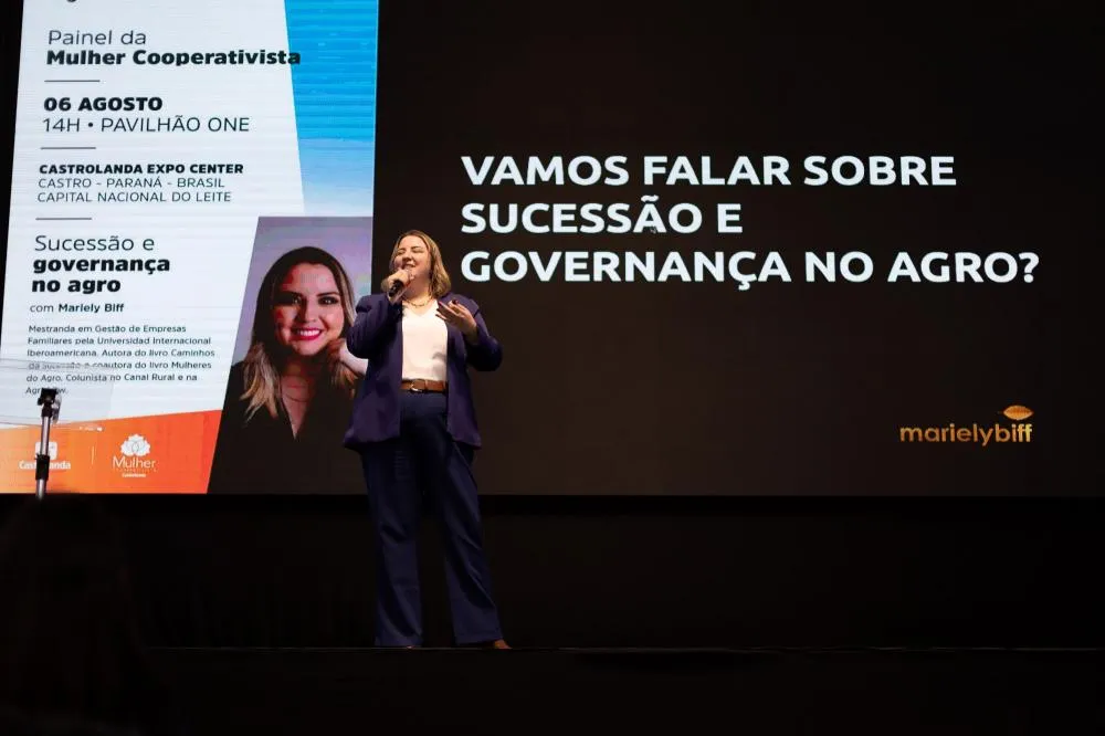Um dos principais pontos abordados por Mariely foi que o processo de sucessão não envolve apenas a transferência de patrimônio, mas também o legado, crenças e valores.