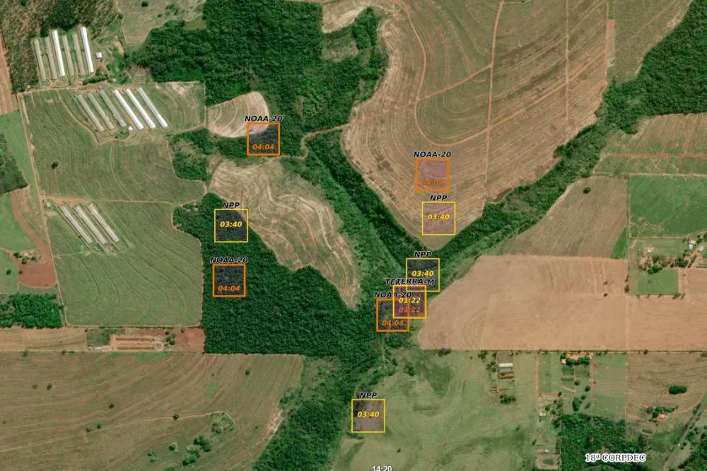 Paraná usa dados do INPE e da NASA para monitorar e combater incêndios Foto: Defesa Civil do Paraná