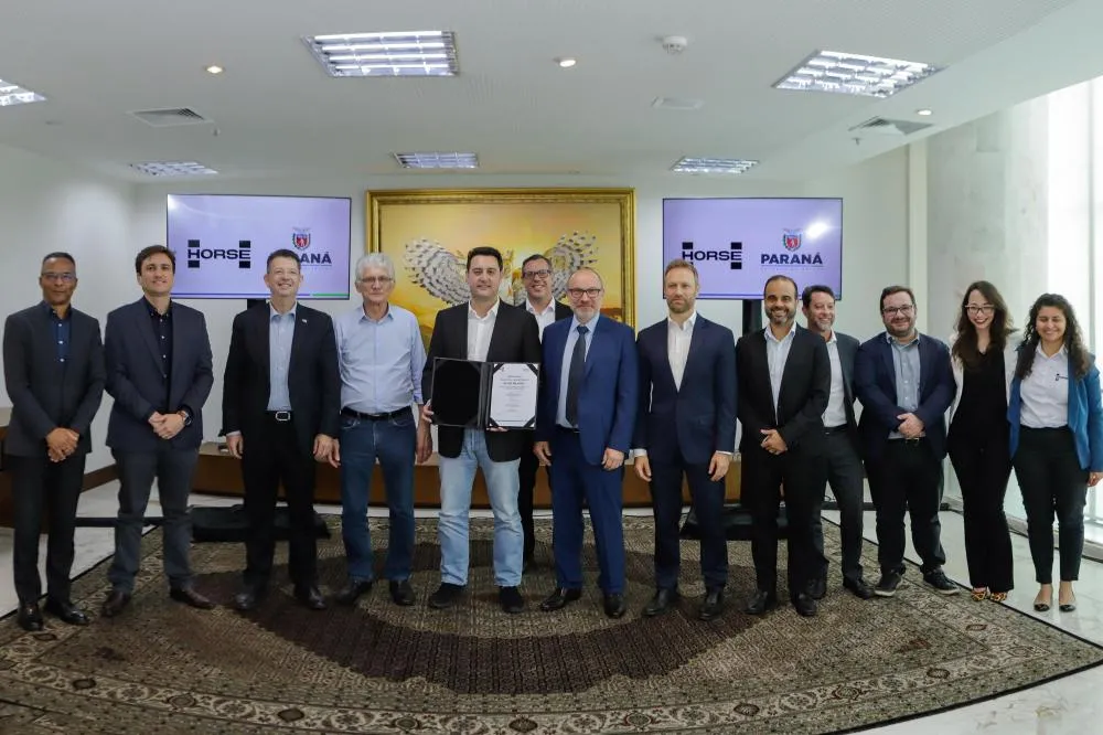 Curitiba, 10 de setembro de 2024 - Empresa Horse apresenta ao governador Carlos Massa Ratinho Jr. investimentos de R$ 200 milhões para nova linha em São José dos Pinhais.