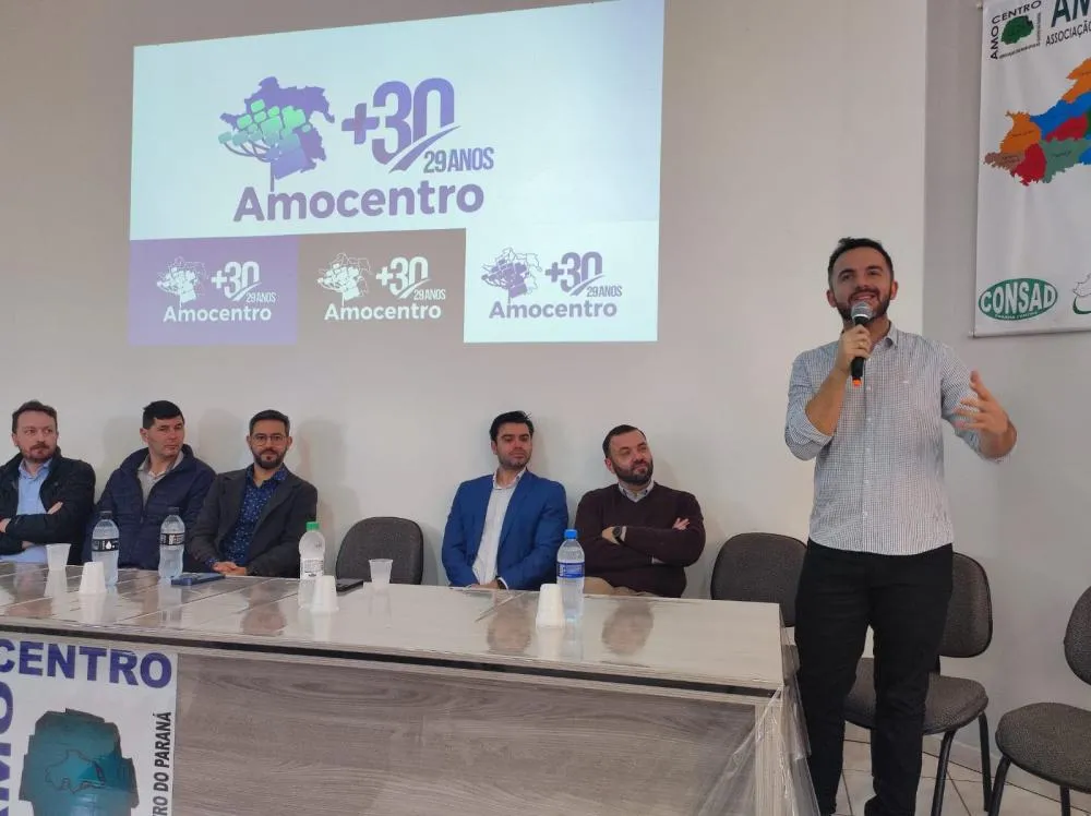 Evento de lançamento do TecnoAgro Paraná Centro 2024 aconteceu nesta terça-feira (17), na sede da Amocentro, em Pitanga. Foto: Divulgação