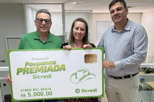  A ganhadora, Evani de Souza, ganhou R$ 5 mil da premiação semanal e foi recebido pela equipe da Agência de Ventania para entrega simbólica.