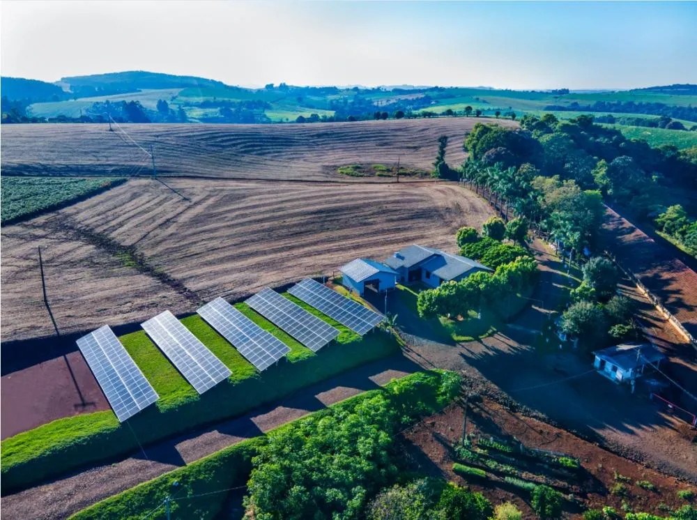 BRF - Placas solares em propriedade de produtor integrado. Foto Divulgação
