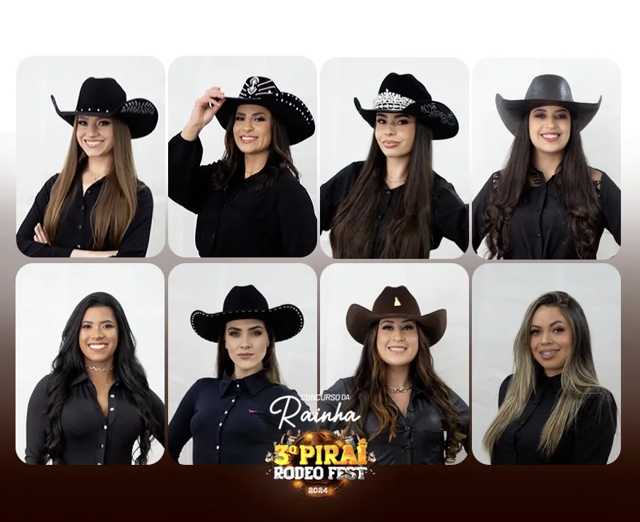 Concurso está agendado para às 19h, no Ginásio Municipal de Esportes e também vai definir a 1ª e 2ª Princesa e a Madrinha dos Peões