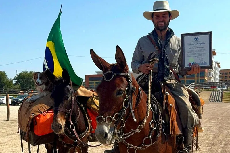 Berranteiro inicia expedição de mais de 10 mil quilômetros rumo à Festa do Peão de Barretos - Crédito: Divulgação