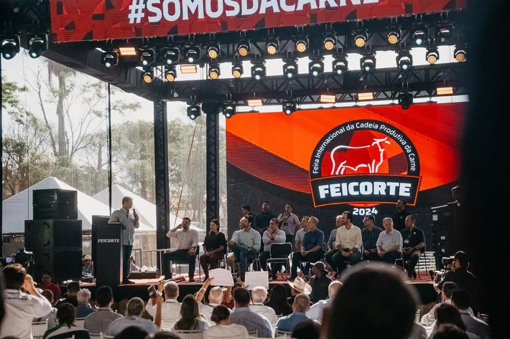 Autoridades participaram da abertura oficial da Feicorte 2024, em Presidente Prudente (SP) Arart