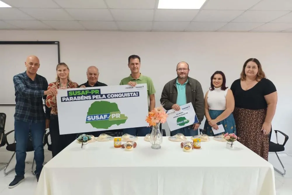 O Sistema Unificado de Atenção à Sanidade Agroindustrial Familiar, Artesanal e de Pequeno Porte (Susaf-PR) consolidou em 2024 sua importância para a agroindústria familiar paranaense, com a adesão de 62 novos municípios. Foto: SEAB