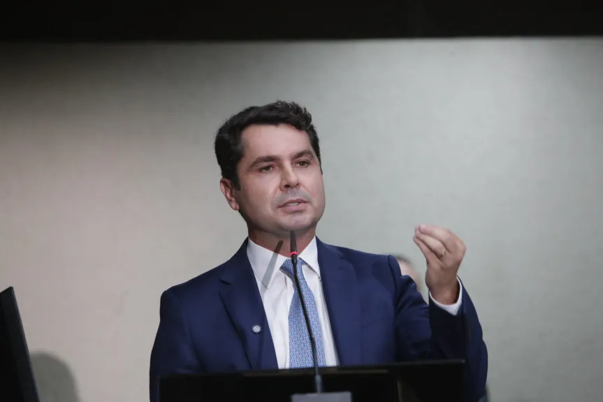 Deputado Alexandre Curi (PSD), presidente da Assembleia Legislativa do Paraná.Créditos:Orlando Kissner/Alep