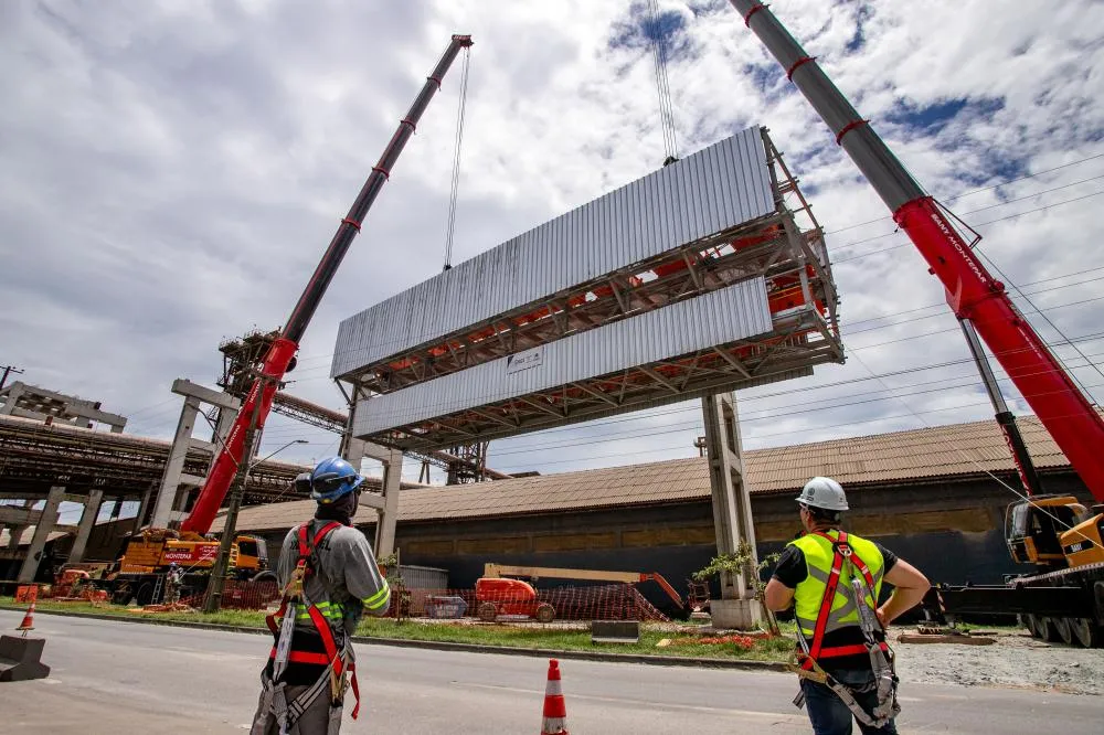 Sistema de transporte de grãos mais moderno do Brasil, Moegão de Paranaguá avança nova etapa Foto: Cláudio Neves/Portos do Paraná