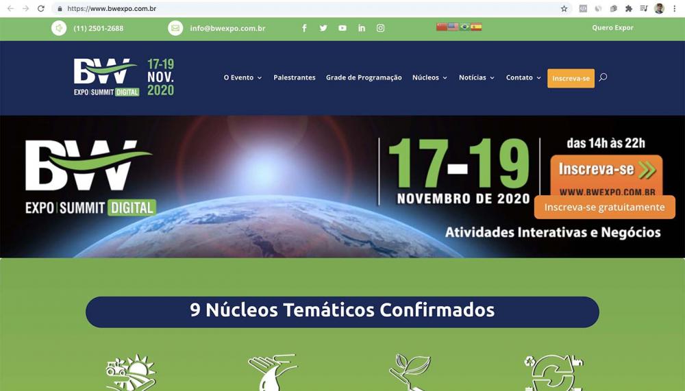 A BW contará com mais de 100 horas de conteúdo, atividades interativas, ações de relacionamento e de negócios e exposição de produtos, serviços e tecnologias.