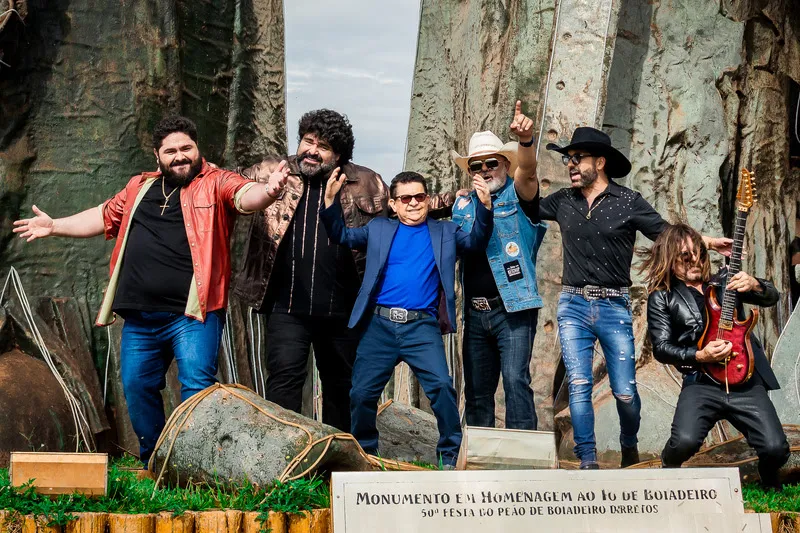 Sertanejos gravam clipe de música tema dos 70 anos da Festa do Peão de Barretos - Crédito: Thais Ministro