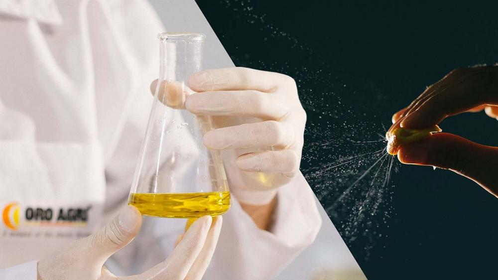 Diferente de óleos minerais e outros subprodutos do refino do petróleo, como os siliconados, o óleo essencial da casca de laranja é naturalmente assimilado pelas plantas, sendo rapidamente absorvido por elas, sem danos à camada cerosa.