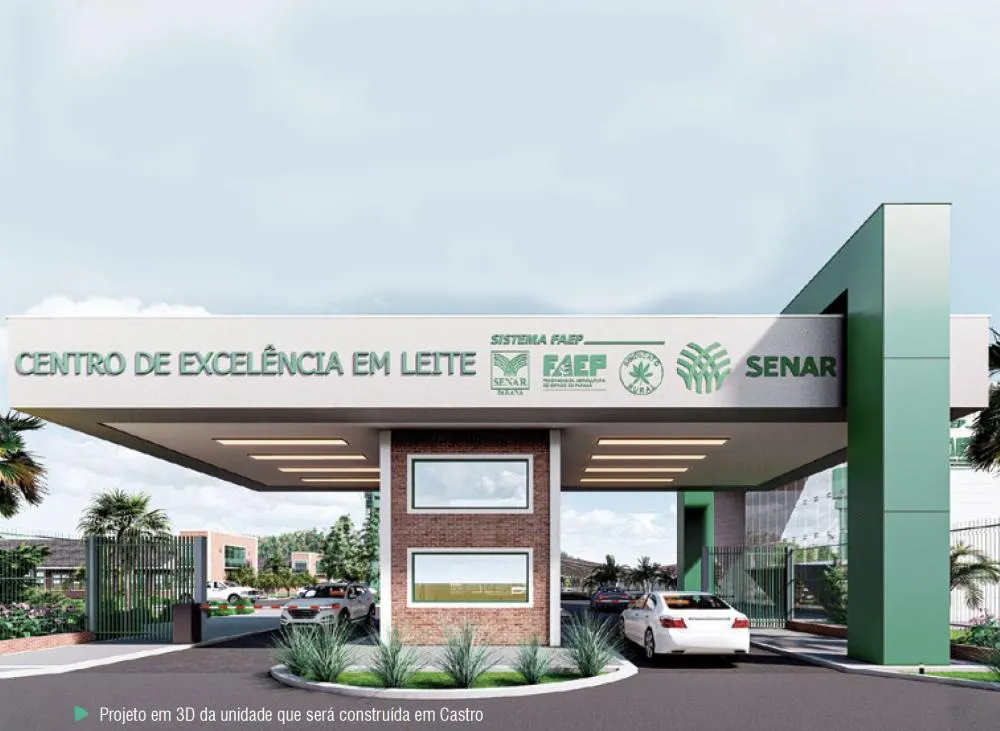 Viabilizado pelo Sistema FAEP, futuro complexo em Castro vai ofertar cursos técnico-profissionalizantes e especializações gratuitos e reconhecidos pelo MEC. Operação começa em 2027. Arte Sistema Faep