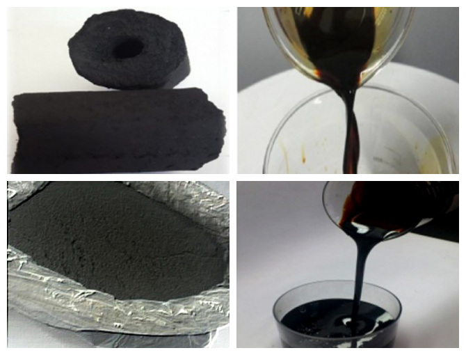 No processo de pesquisa descobriu-se que, além do briquete, ou seja, um produto derivado da compactação de resíduos, também podem ser obtidos outros subprodutos da pirólise da casca de madeira de eucalipto, como bio-óleo e extrato ácido.