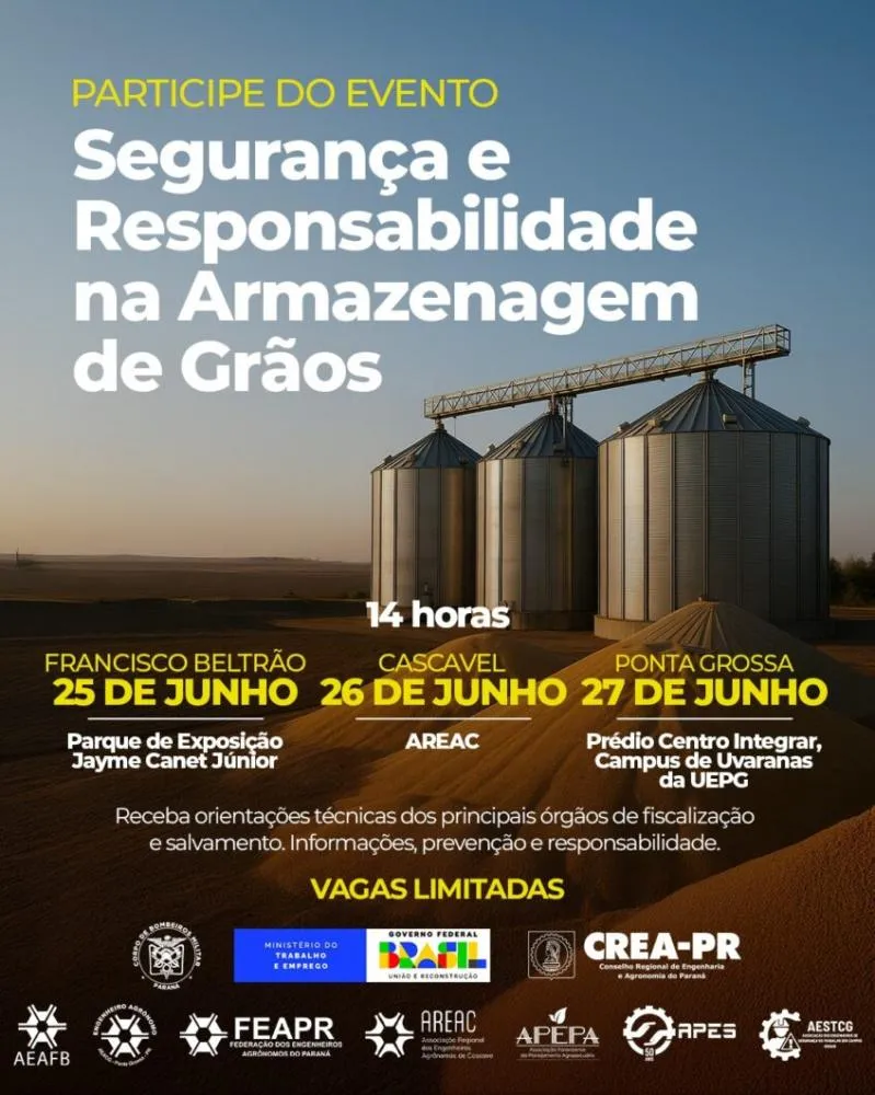 “Segurança e Responsabilidade na Armazenagem de Grãos: Normas, Segurança e Boas Práticas”.