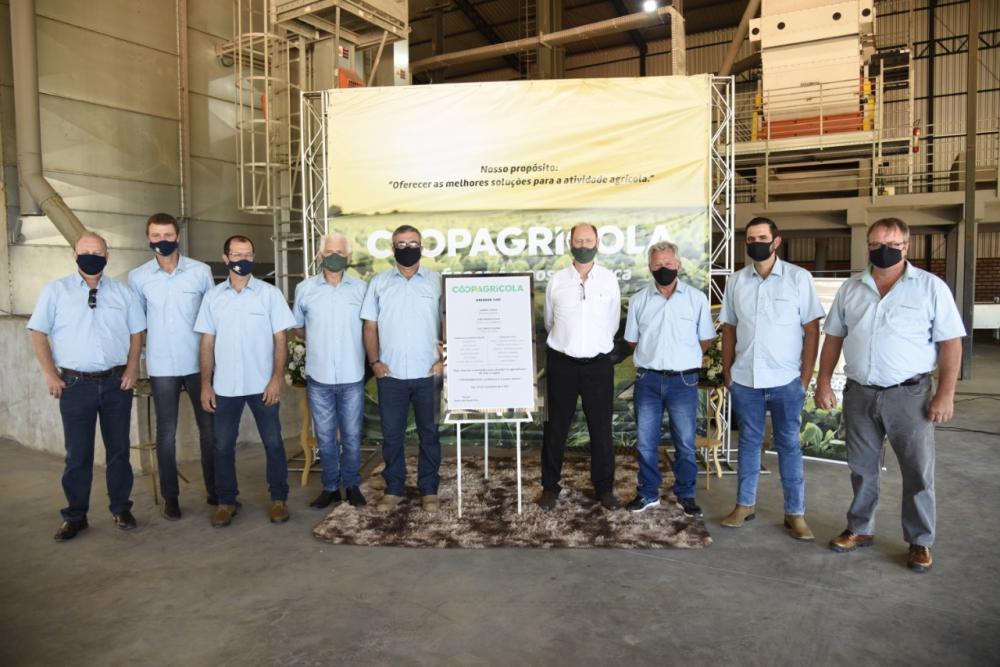 Inauguração foi no dia 25 de novembro, contou com a presença de diretores da COOPAGRICOLA, do prefeito do município Idir Treviso, representantes de instituições financeiras e das empresas construtoras que participaram da execução da obra.Foto Divulgação