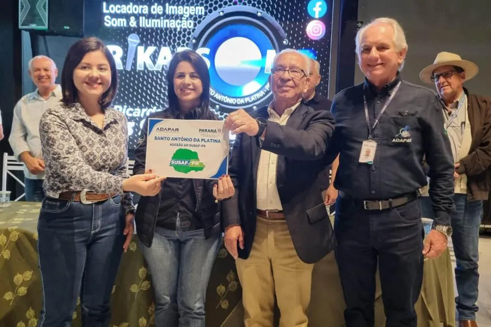 Susaf-PR chega a 193 municípios com adesão de Santo Antônio da Platina Foto: Adapar