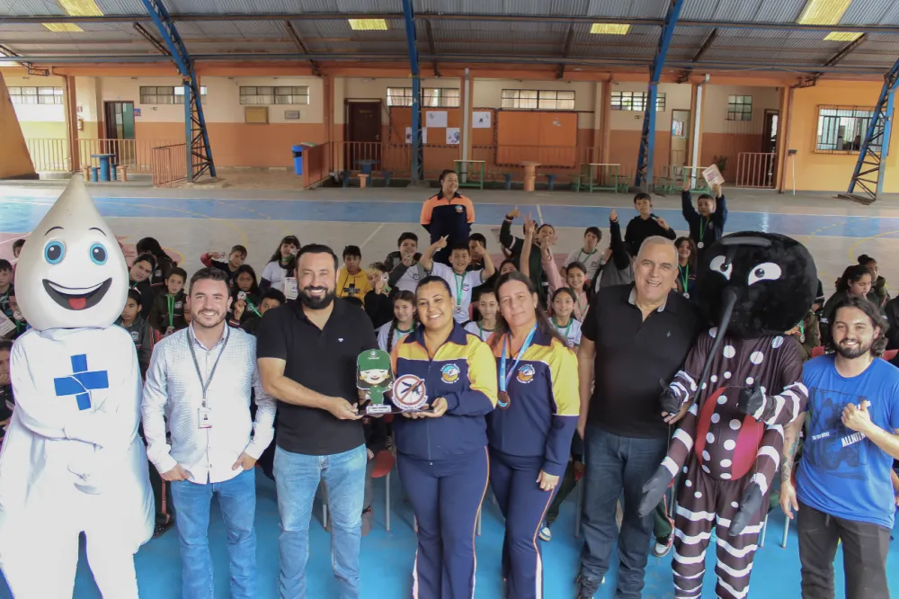Escola conquistou 3º lugar na campanha “Aqui o mosquito não entra”, promovida pelo SESC/PR . Divulgação
