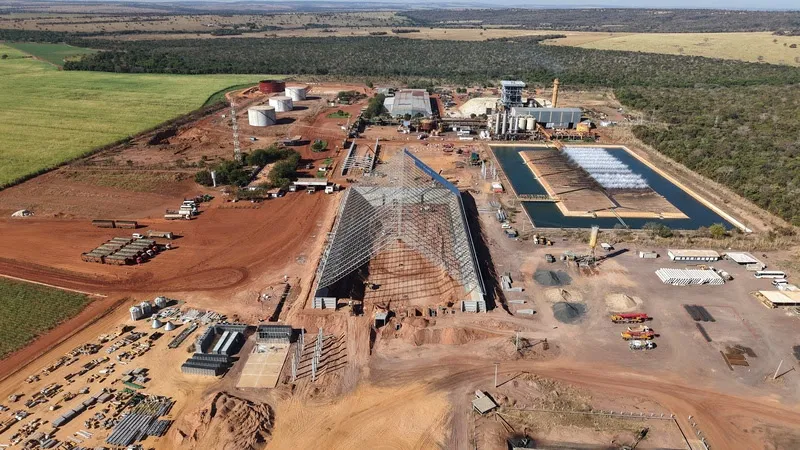 Um terço da unidade de Goiás já está concluída e a operação deve começar em agosto de 2026 Foto: Divulgação/Grupo Sada