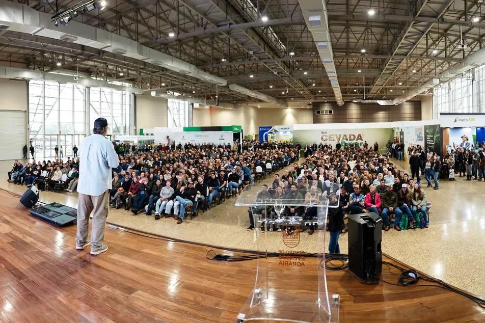 Palestra sobre desafio do agro e lançamento de nova cultivar de cevada encerram WinterShow 2025